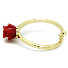 Load image into Gallery viewer, LO4058 - Flash Gold Brass Ring with Synthetic Synthetic Stone in Siam