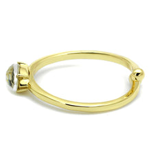 Load image into Gallery viewer, LO4062 - Flash Gold Brass Ring with Precious Stone Conch in Multi Color