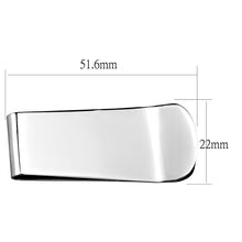 Load image into Gallery viewer, LO4141 Rhodium Brass Money clip with No Stone in No Stone
