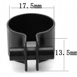 LO4240 - Ruthenium Brass Ring with No Stone
