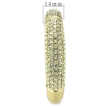 Load image into Gallery viewer, LO4295 - Flash Gold Brass Bangle with Top Grade Crystal  in Citrine Yellow