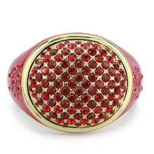 Load image into Gallery viewer, LO4351 - Gold Brass Bangle with Top Grade Crystal  in Multi Color