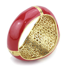 Load image into Gallery viewer, LO4351 - Gold Brass Bangle with Top Grade Crystal  in Multi Color