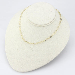LO4696 Flash Gold Brass Necklace with No Stone in No Stone