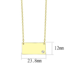 Load image into Gallery viewer, LO4699 - Flash Gold Brass Necklace with Top Grade Crystal  in Clear