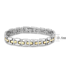 Load image into Gallery viewer, LO4739 - Gold+Rhodium White Metal Bracelet with No Stone