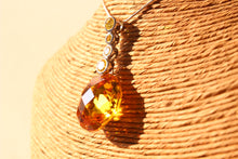 Load image into Gallery viewer, LOAS1388 - 14 K Gold tone 925 Sterling Silver Chain Pendant with AAA Grade CZ  in Yellow
