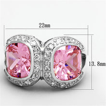 Load image into Gallery viewer, LOS697 - Silver 925 Sterling Silver Ring with AAA Grade CZ  in Rose