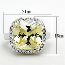Load image into Gallery viewer, LOS718 - Silver 925 Sterling Silver Ring with AAA Grade CZ  in Citrine Yellow