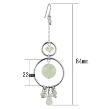 Load image into Gallery viewer, LOS791 - Silver 925 Sterling Silver Earrings with Synthetic Jade in Multi Color