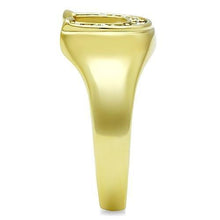 Load image into Gallery viewer, TK10616G - IP Gold(Ion Plating) Stainless Steel Ring with Top Grade Crystal  in Clear