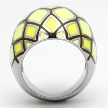 Load image into Gallery viewer, TK1173 - High polished (no plating) Stainless Steel Ring with Epoxy  in Multi Color