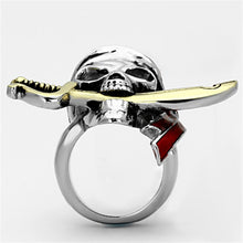 Load image into Gallery viewer, TK1205 - Two-Tone IP Gold (Ion Plating) Stainless Steel Ring with Epoxy  in Siam