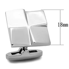 Load image into Gallery viewer, TK1250 - High polished (no plating) Stainless Steel Cufflink with No Stone