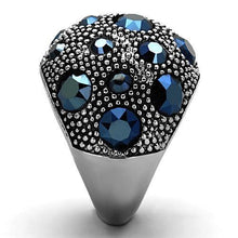 Load image into Gallery viewer, TK1310 - High polished (no plating) Stainless Steel Ring with Top Grade Crystal  in Montana