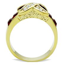 Load image into Gallery viewer, TK1388 - IP Gold(Ion Plating) Stainless Steel Ring with Top Grade Crystal  in Siam