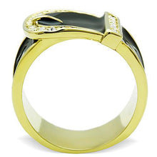 Load image into Gallery viewer, TK1396 - IP Gold(Ion Plating) Stainless Steel Ring with Top Grade Crystal  in Clear