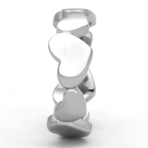 TK1433 - High polished (no plating) Stainless Steel Ring with No Stone