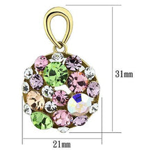 Load image into Gallery viewer, TK1466 IP Gold(Ion Plating) Stainless Steel Earrings with Top Grade Crystal in Multi Color