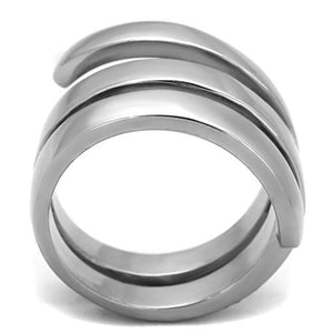 TK1519 - High polished (no plating) Stainless Steel Ring with No Stone