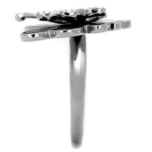 Load image into Gallery viewer, TK1676 - High polished (no plating) Stainless Steel Ring with Top Grade Crystal  in Clear