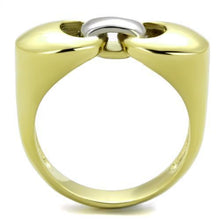 Load image into Gallery viewer, TK1915 - Two-Tone IP Gold (Ion Plating) Stainless Steel Ring with No Stone