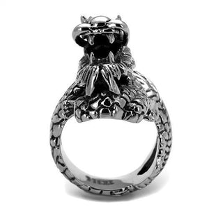 TK1953 - High polished (no plating) Stainless Steel Ring with No Stone