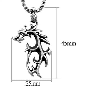 TK2000 - High polished (no plating) Stainless Steel Necklace with No Stone