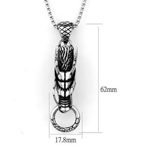 TK2005 - High polished (no plating) Stainless Steel Necklace with No Stone