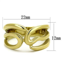 Load image into Gallery viewer, TK2036 - IP Gold(Ion Plating) Stainless Steel Ring with No Stone