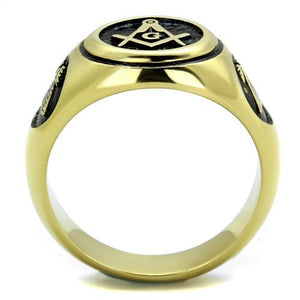 TK2050 - IP Gold(Ion Plating) Stainless Steel Ring with No Stone