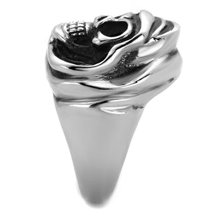 TK2063 - High polished (no plating) Stainless Steel Ring with No Stone