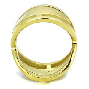 TK2157 - IP Gold(Ion Plating) Stainless Steel Ring with No Stone