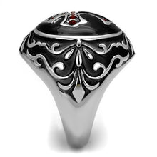 Load image into Gallery viewer, TK2229 - High polished (no plating) Stainless Steel Ring with Top Grade Crystal  in Siam