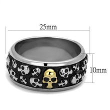 Load image into Gallery viewer, TK2235 - Two-Tone IP Gold (Ion Plating) Stainless Steel Ring with No Stone