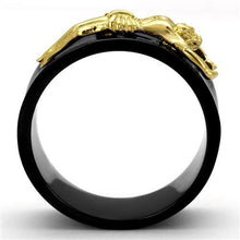 Load image into Gallery viewer, TK2240 - IP Gold+ IP Black (Ion Plating) Stainless Steel Ring with No Stone