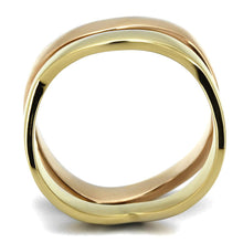 Load image into Gallery viewer, TK2265 - IP Gold &amp; IP Rose Gold (Ion Plating) Stainless Steel Ring with No Stone