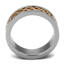 Load image into Gallery viewer, TK2398 - Two-Tone IP Rose Gold Stainless Steel Ring with No Stone