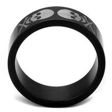 Load image into Gallery viewer, TK2400 - Two-Tone IP Black Stainless Steel Ring with No Stone