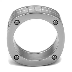 TK2405 - High polished (no plating) Stainless Steel Ring with No Stone