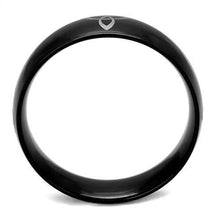 Load image into Gallery viewer, TK2408 - Two-Tone IP Black Stainless Steel Ring with No Stone