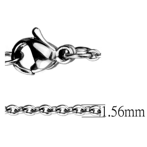 TK2422 - High polished (no plating) Stainless Steel Chain with No Stone