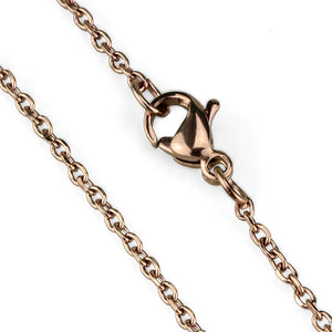 TK2423R - IP Rose Gold(Ion Plating) Stainless Steel Chain with No Stone