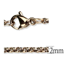 Load image into Gallery viewer, TK2425R - IP Rose Gold(Ion Plating) Stainless Steel Chain with No Stone