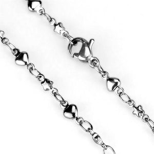 TK2427 - High polished (no plating) Stainless Steel Chain with No Stone