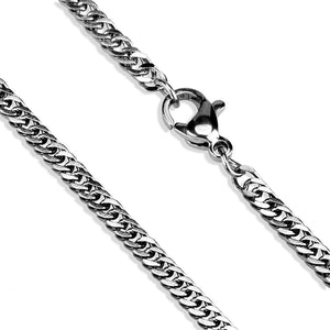 TK2429 - High polished (no plating) Stainless Steel Chain with No Stone