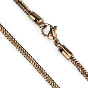 TK2430R - IP Rose Gold(Ion Plating) Stainless Steel Chain with No Stone