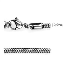 Load image into Gallery viewer, TK2430 - High polished (no plating) Stainless Steel Chain with No Stone