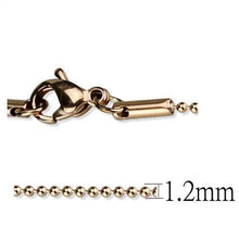 Load image into Gallery viewer, TK2431R - IP Rose Gold(Ion Plating) Stainless Steel Chain with No Stone