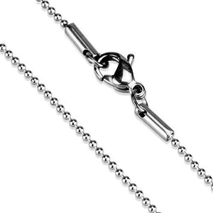 TK2431 - High polished (no plating) Stainless Steel Chain with No Stone